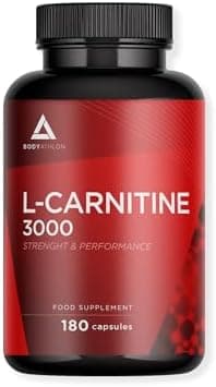 L-Carnitina Vegan 1500mg- 180 capsule- Integratore L-Carnitina Tartrato Pura- Senza glutine- Tonificazione, Energia, Resistenza e Recupero Muscolare –Miglioramento il rendimento sportivo- Bodyathlon Generico - integratore