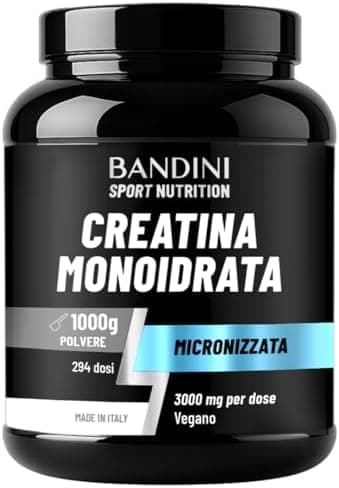 Bandini Creatina Monoidrato 1kg Polvere 100% Pura e Vegana