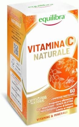 Armores Natura Integratori Alimentari, Vitamina C Naturale, Integratore a Base di Vitamina C da Acerola, Rosa Canina e Camu Camu, Aroma naturale Arancia, Vegano, 60 Compresse Masticabili Generico - integratore