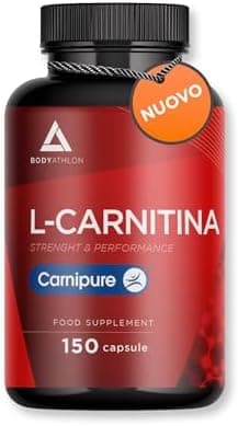 L-Carnitina Carnipure 2000| 150 capsule vegane| Pure Carnitine Carnipure ® | Carnitina Energia e resistenza| Migliora le prestazioni e il recupero| 1 capsule = Tartrato 1000mg- Bodyathlon