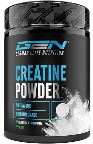 Creatina in polvere - 1kg / 1000 g - Creatina monoidrato in polvere - Solubilità ottimale e microfine - Vegan - 293 applicazioni - Qualità testata Generico - integratore