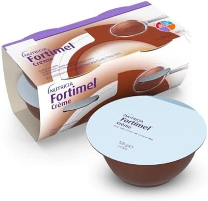 NUTRICIA FORTIMEL CREME - Supplemento Nutrizionale per la Gestione Dietetica della Malnutrizione, Cremoso, adatto per problemi di Deglutizione, Alimento a Fini Medici Speciali, Cioccolato - 4x125ml