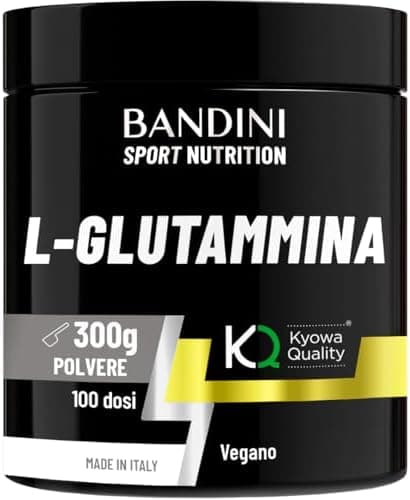 Bandini® L-Glutammina Polvere 500g Pura per Sport e Recupero