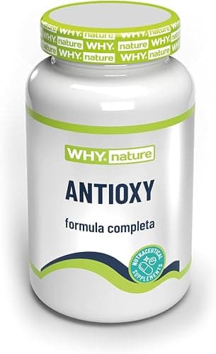 WHY NATURE ANTIOXY - Integratore Alimentare Antiossidante - Integratori Alimentari con Vitamina E, Selenio, Beta-carotene, Coenzima Q10 - Senza Glutine - 60 cpr Generico - integratore