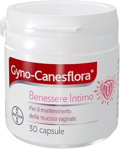 Gyno-Canesflora Benessere Intimo, Integratore Orale Per Donna, a Base di Lactobacilli e Vitamina B2, Probiotici Donna Flora Intima Vaginale, 30 Capsule Generico - integratore