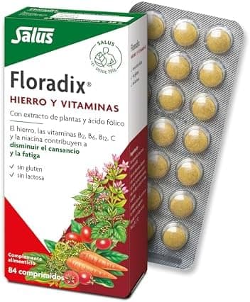 Salus Floradix - Integratore alimentare con Ferro e Vitamine per contribuire a ridurre la stanchezza e la fatica - 84 tavolette x 42 giorni