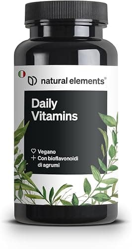 Daily Vitamins – 120 capsule – tutte le preziose vitamine A-K – perfette per sportivi – vegano, ad alto dosaggio, senza additivi inutili – prodotto e testato in laboratorio in Germania Generico - integratore