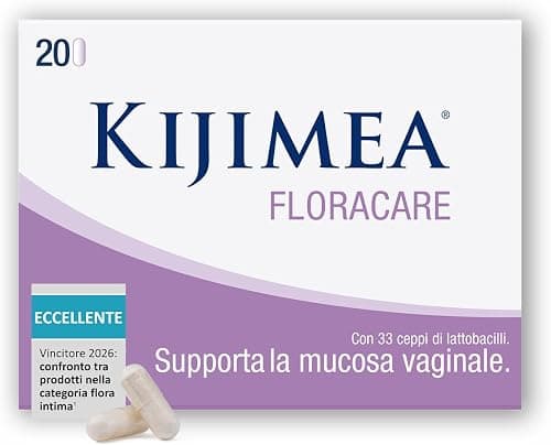 Kijimea FloraCare – Ispirato al microbiota vaginale naturale | 33 ceppi di lattobacilli selezionati in un dosaggio particolarmente elevato, oltre alle vitamine B2, B3, B7 e Zinco - 20 capsule Kijimea - integratore