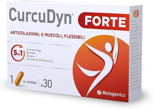 Metagenics CurcuDyn Forte - Benessere Articolare - 30 Capsule | Formula potenziata per la flessibilità articolare con estratti botanici ottimizzati e vitamine antiossidanti. Generico - integratore