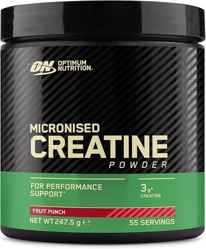 Optimum Nutrition Creatina Micronizzata in Polvere, Gusto Fruit Punch, 247.5g, 55 Porzioni Generico - integratore