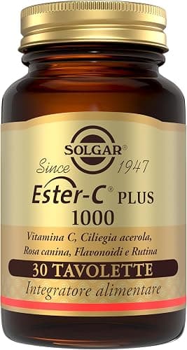 Solgar Ester‑C® Plus 1000, 30 tavolette – Vitamina C Ph Tamponato + bioflavonoidi Generico - integratore