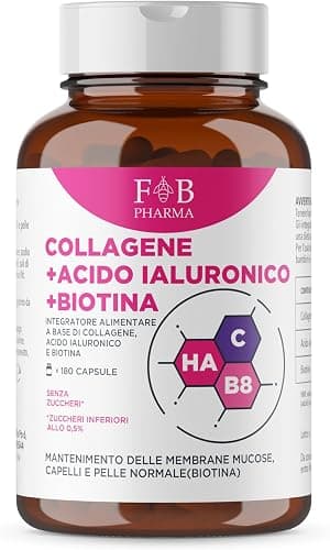 Multicentrum Bellezza&amp;Collagene, Integratore Alimentare con Collagene, Biotina, Vitamina C e Olio di Enotera, specificamente formulato per Pelle, Capelli, Unghie, Adulti, 30 capsule Generico - integratore