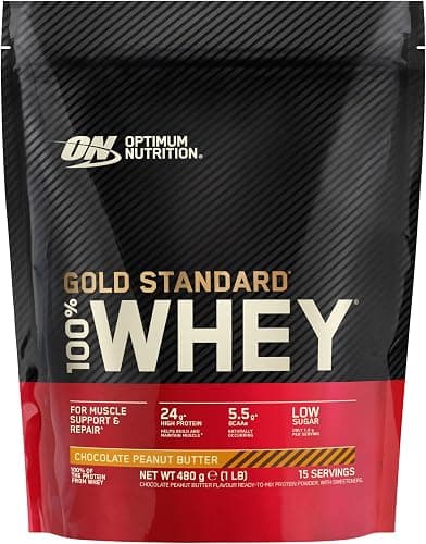 Optimum Nutrition Gold Standard 100% Whey, Proteine in Polvere, Gusto Doppio Cioccolato, 620g, 20 Porzioni