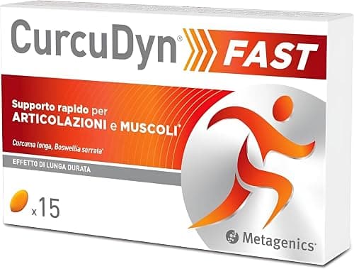 Metagenics CurcuDyn Fast - Curcuma e Boswellia ad Azione Rapida - ideale per un untilizzo mirato a muscoli e articolazioni - 15 Capsule Generico - integratore