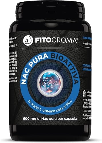 NAC - 180 CAPSULE [ANTIOSSIDANTE - MUCOLITICO] N-Acetil-Cisteina - Integratore Alimentare, Utile nella Sintesi del Glutatione - Nac 600-6 Mesi di Fornitura Generico - integratore