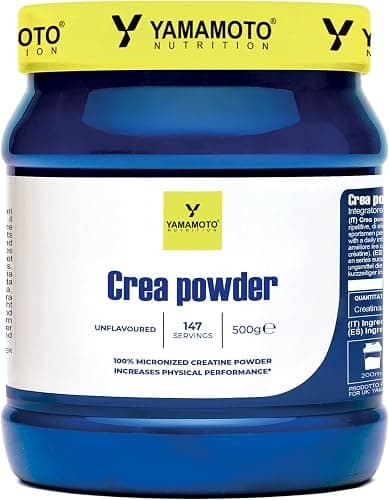 YAMAMOTO NUTRITION, CreaPOWDER 500 gr, Integratore Alimentare di Creatina Monoidrato in Polvere, Integratore per Sportivi Aumenta le Prestazioni Fisiche, Gusto Neutro Generico - integratore