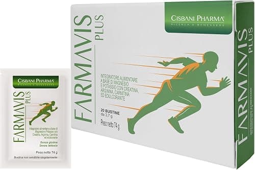 CISBANI PHARMA Magnesio e Potassio, con Creatina, Arginina e Carnitina, Integratore per l’attività fisica, più Energia per il Corpo, Sali minerali sport e amminoacidi, Pre workout Generico - integratore