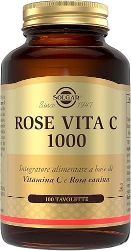Solgar ROSE VITA C 1000 – Vitamina C 1000 mg con Rosa canina, 100 tavolette Generico - integratore