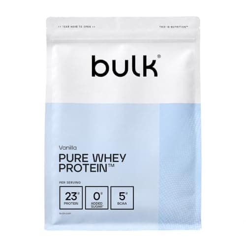 Bulk Pure Whey Protein Powder, Vanilla, 1kg