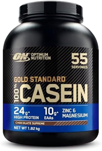 Optimum Nutrition Gold Standard 100% Proteine Caseina in Polvere, Gusto Cioccolato Supreme, 1.82kg, 55 Porzioni