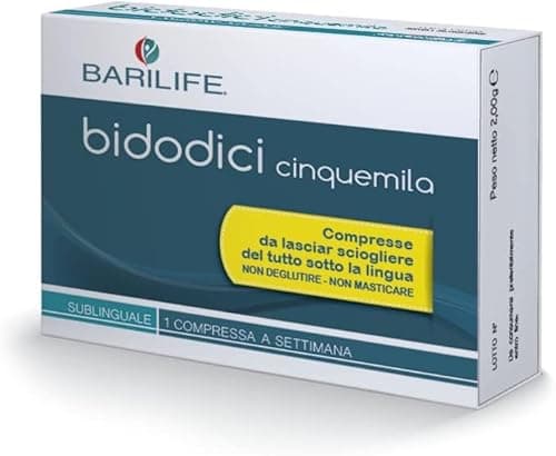 Barilife - Vitamina B12 Bidodici CINQUEMILA 5 cpr sublinguali - Per pazienti bariatrici - Supplemento B12 per energia - Alta dose per carenza grave - Contiene Cianocobalamina